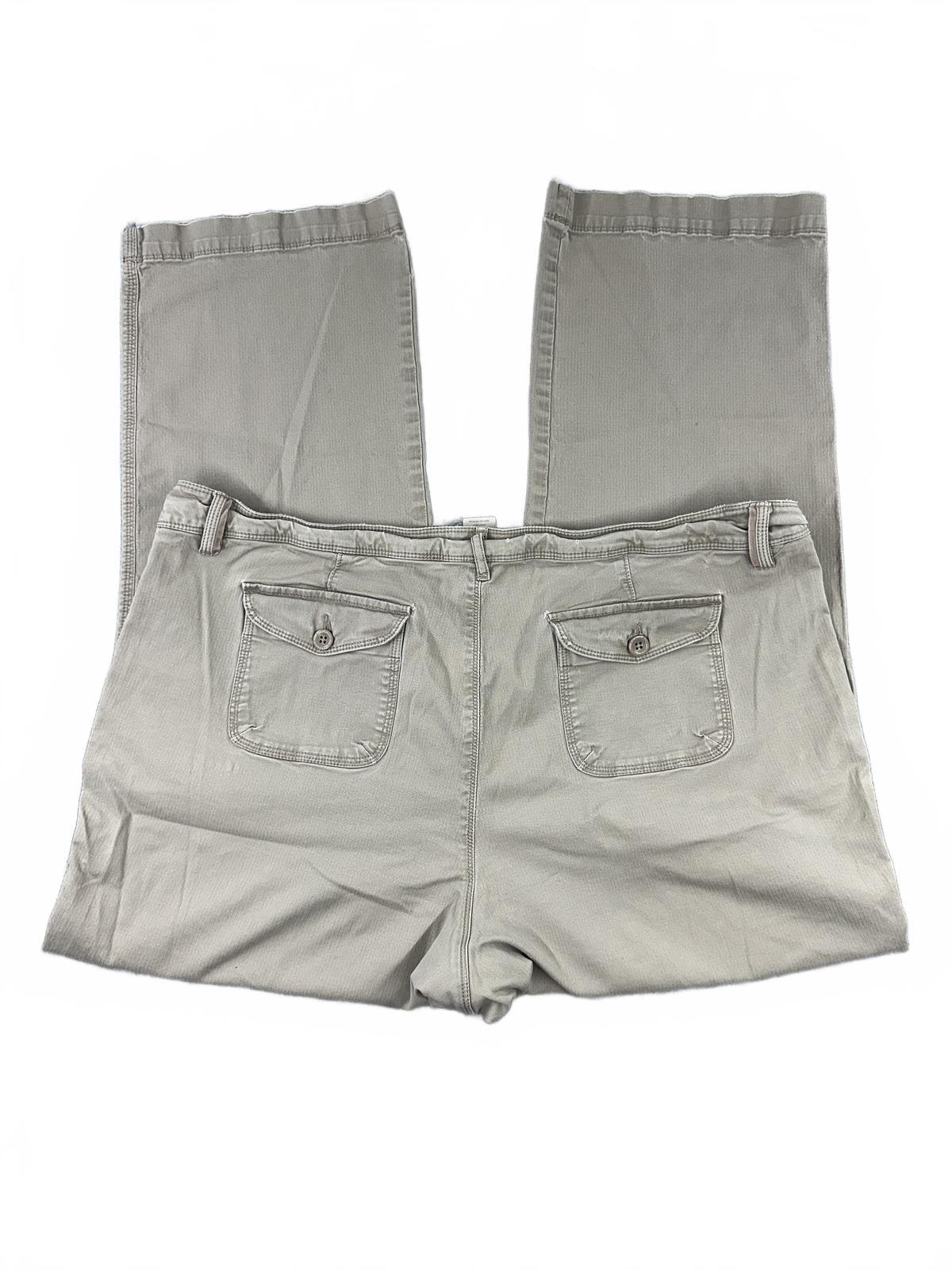 Sonoma Life + Style Khaki Casual Pants Cotton Blend Relaxed Fit