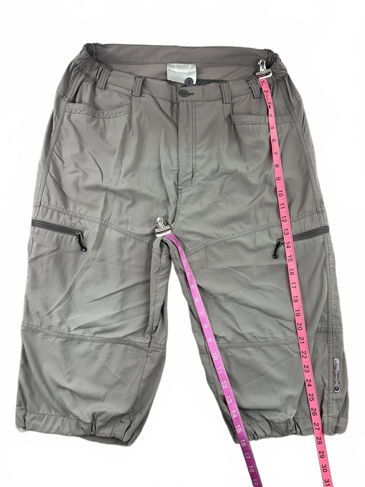 Sportswear Gray Cargo Capri Pants Outdoor Utility Casual