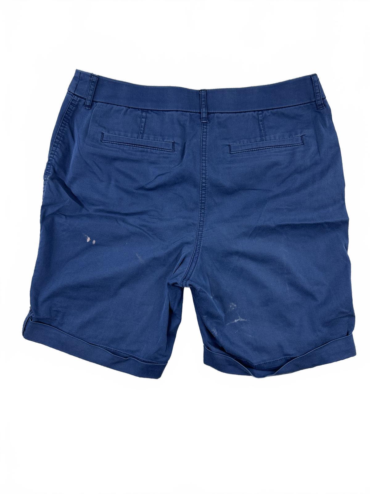 Chico's Petite Bermuda Shorts Navy Blue