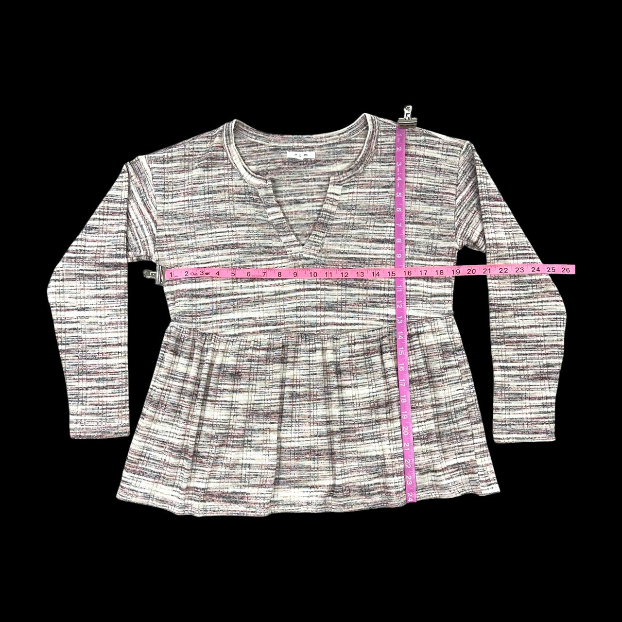 Maurices Spacedye Babydoll Long Sleeve Tee