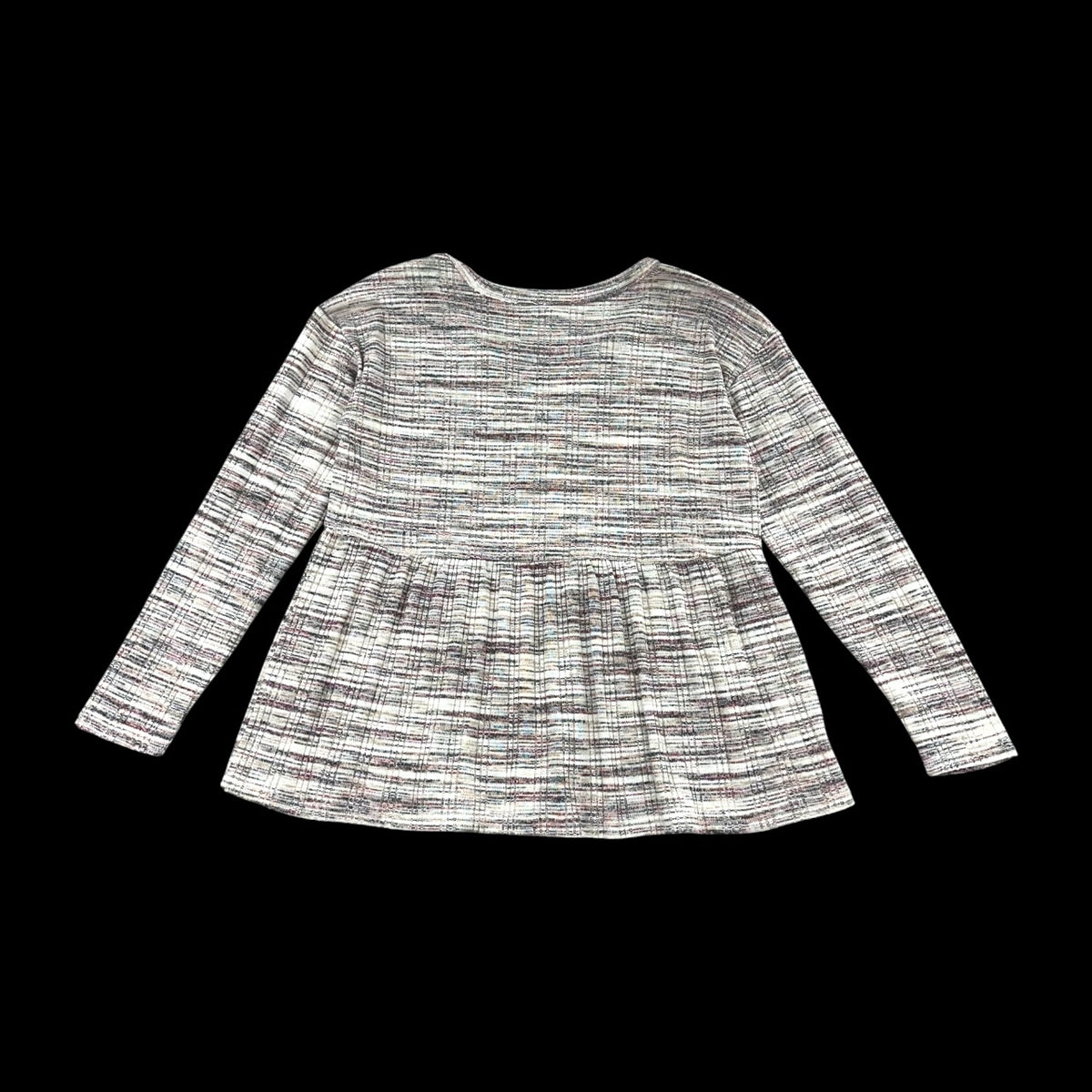 Maurices Spacedye Babydoll Long Sleeve Tee