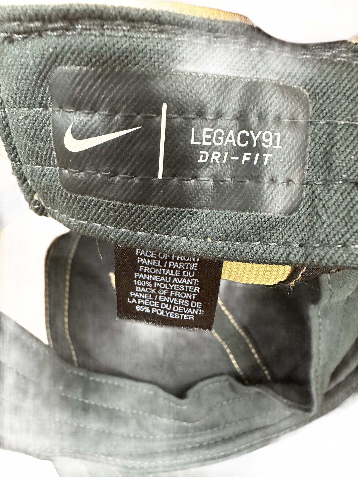 Nike Classic Tan/Butter Yellow Baseball Cap with Black Swoosh Logo
