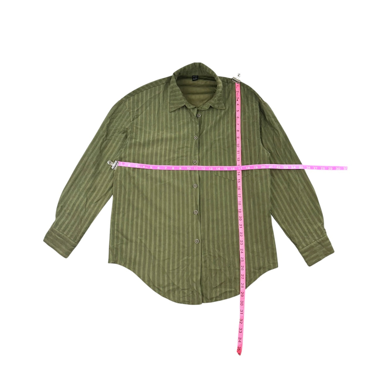 SHEIN Drop Shoulder Textured Striped Shirt
