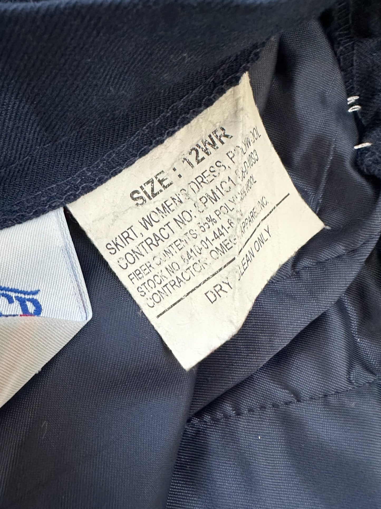 Vintage DSCP Navy Skirt