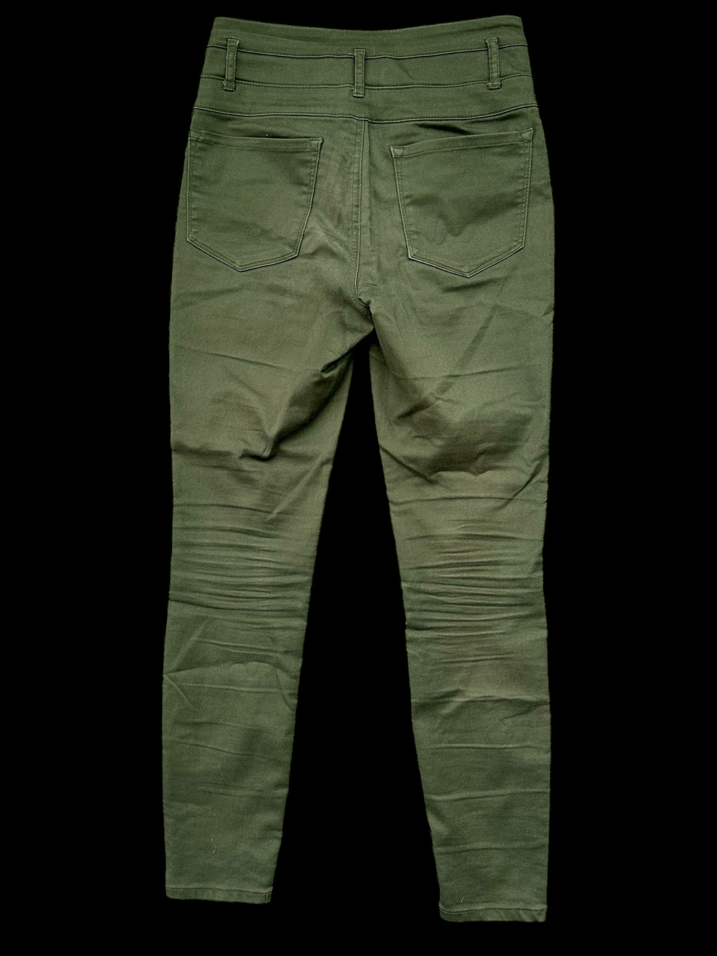 Refuge High Waisted Green Skinny Jean