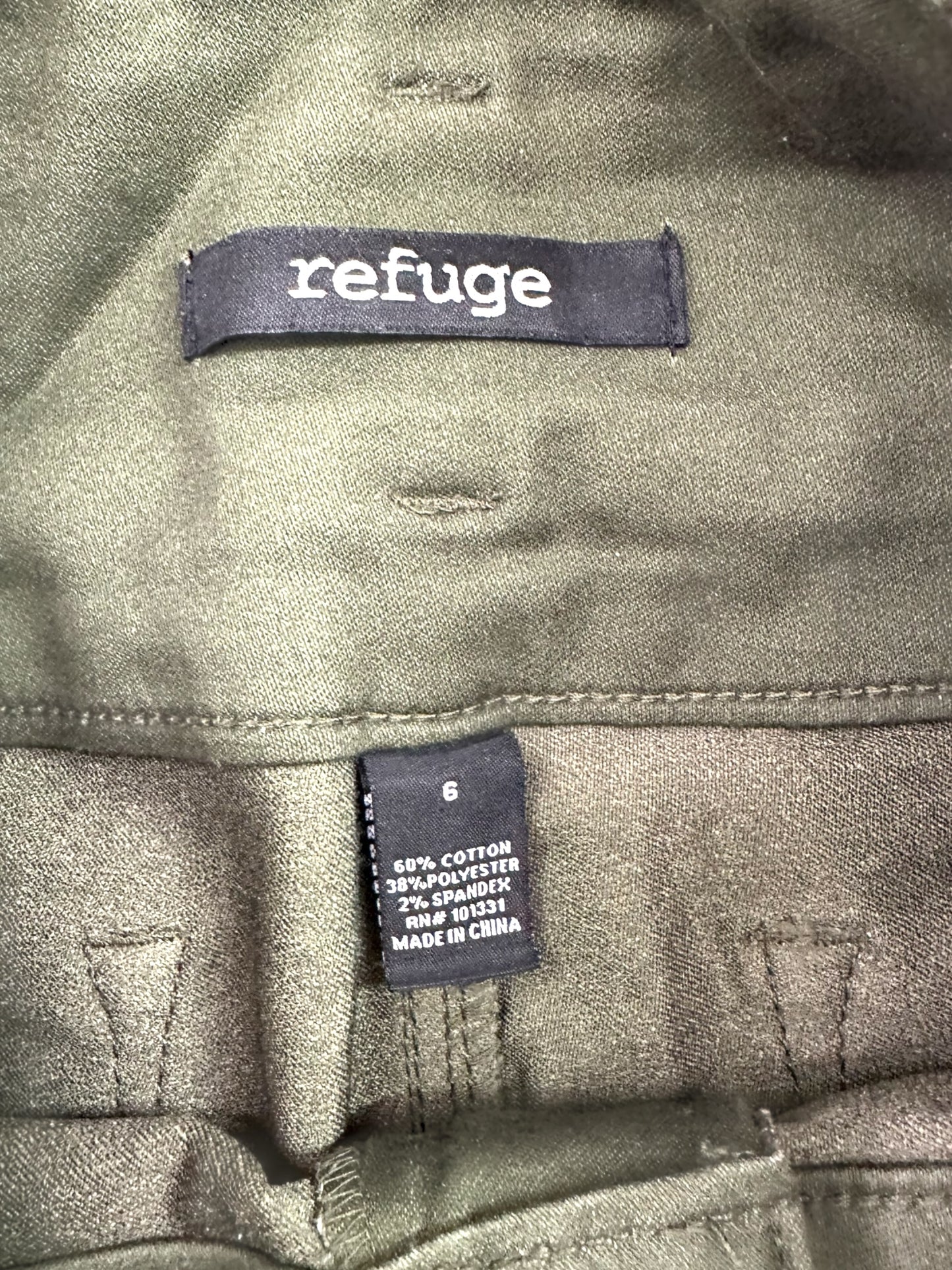 Refuge High Waisted Green Skinny Jean