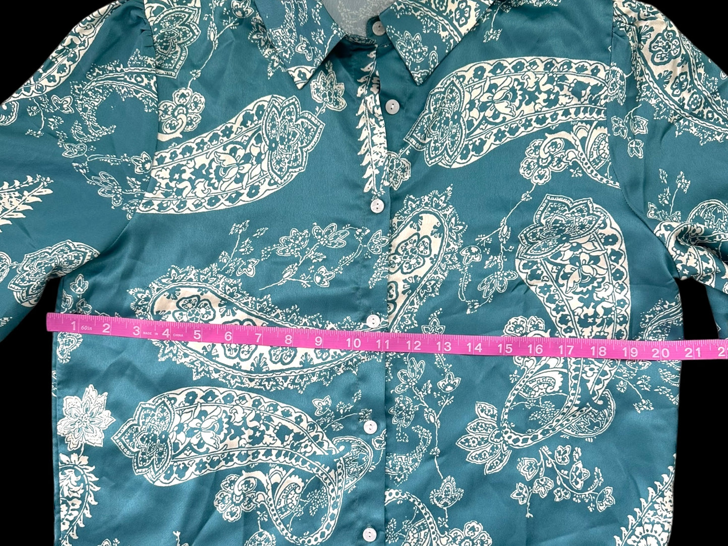 Paisley Silky Button Up