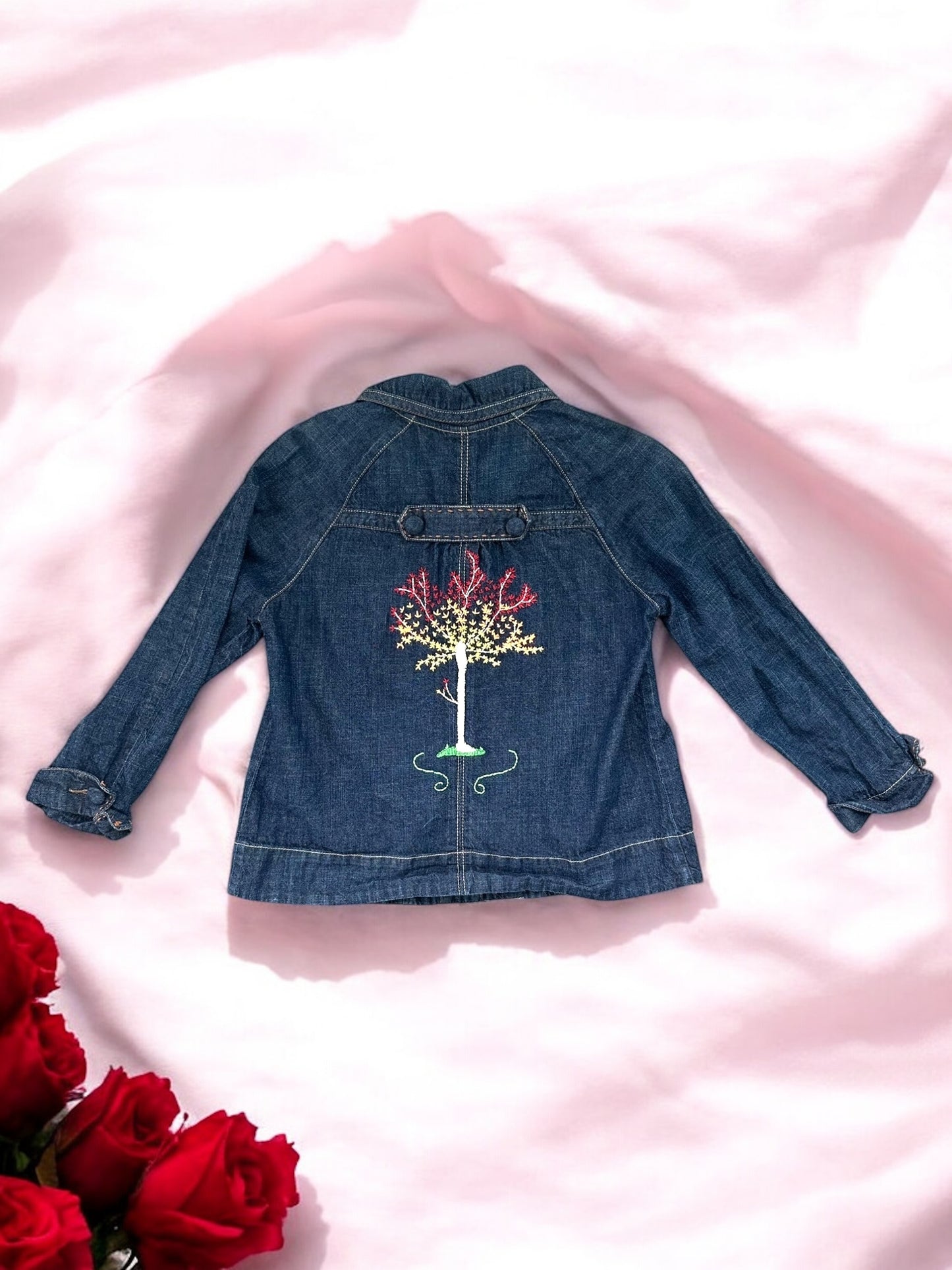 DKNY Jeans Denim Jacket with Custom Embroidery