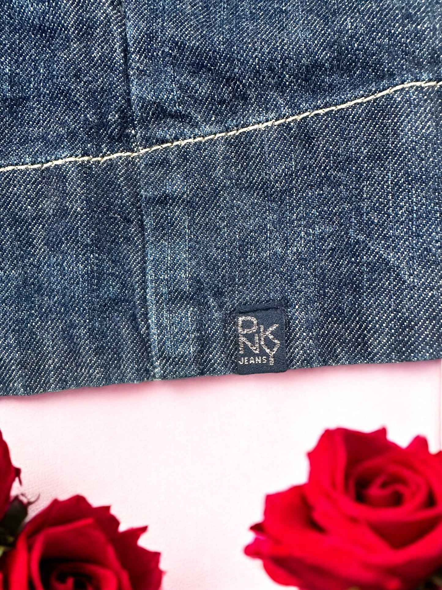 DKNY Jeans Denim Jacket with Custom Embroidery