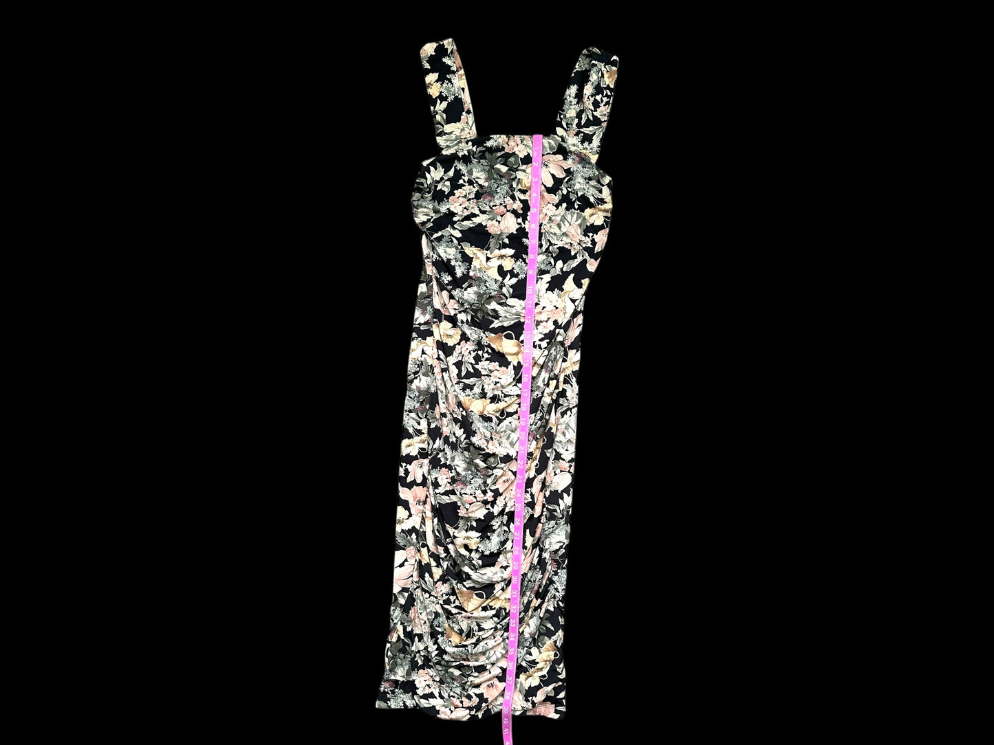Maurice's Floral Ruched Midi Dress