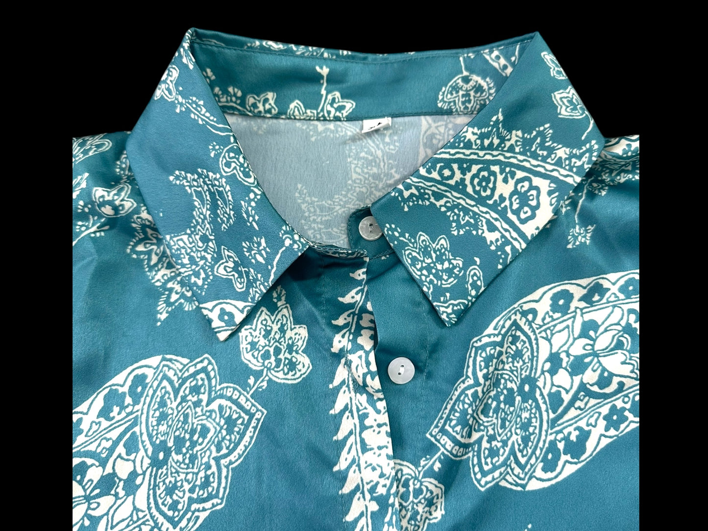 Paisley Silky Button Up