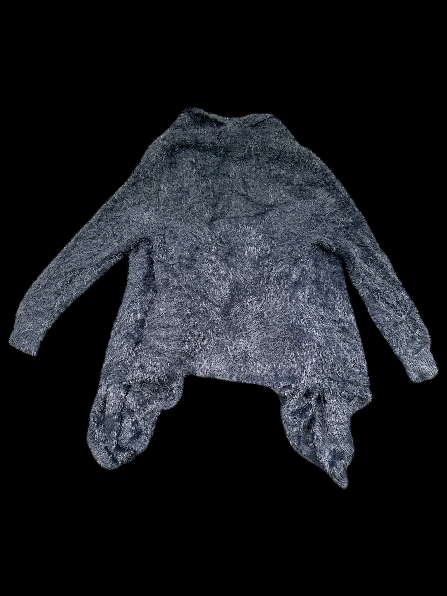 Bobeau Faux Fur Grey Cardigan