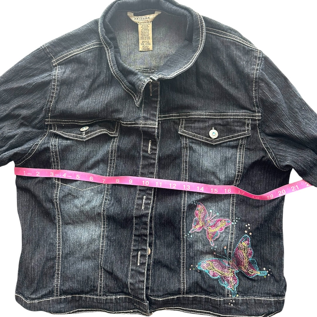 Y2K Arizona Jean Company Butterfly Denim Jacket