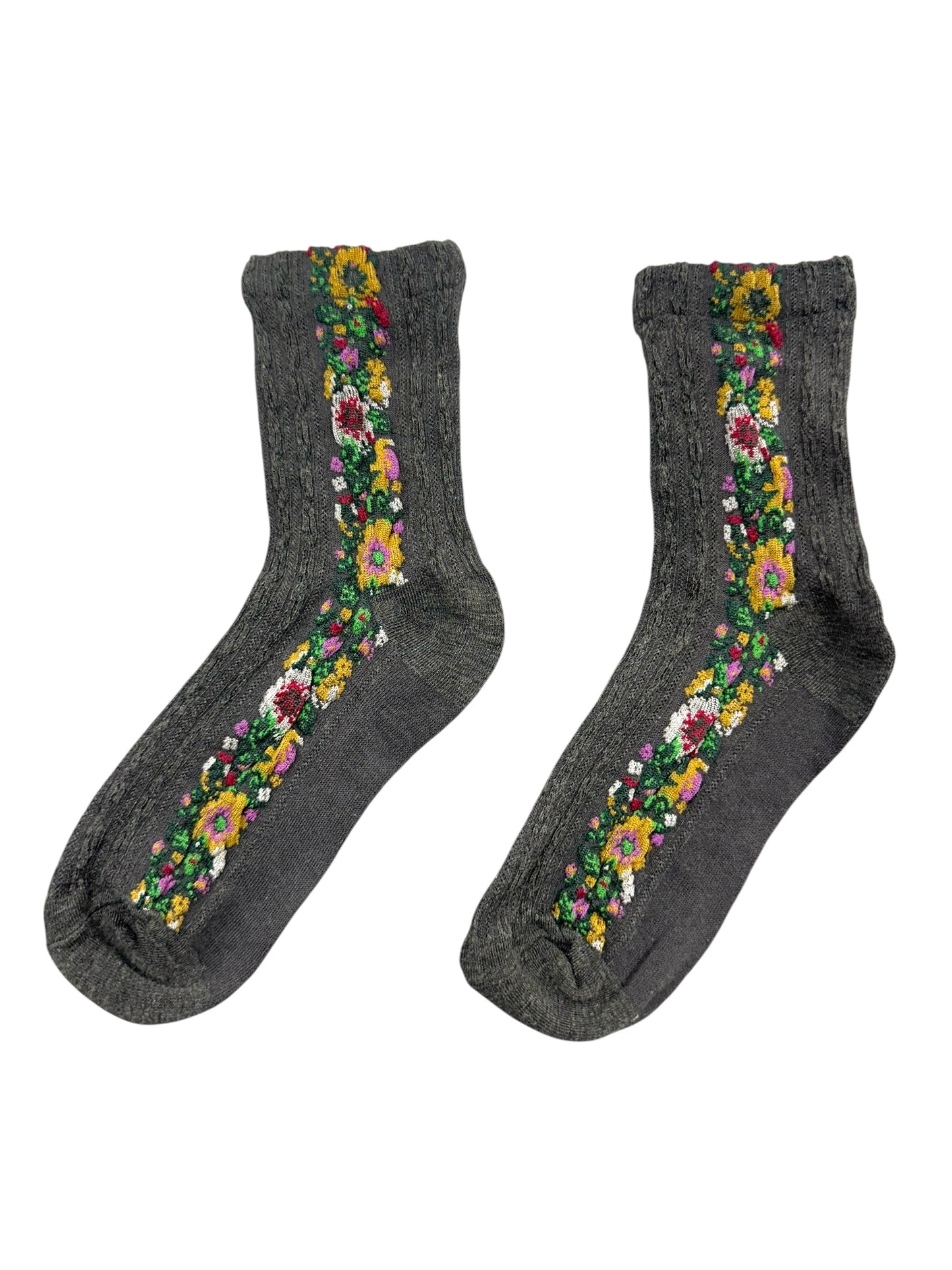 Embroidered Crew Socks