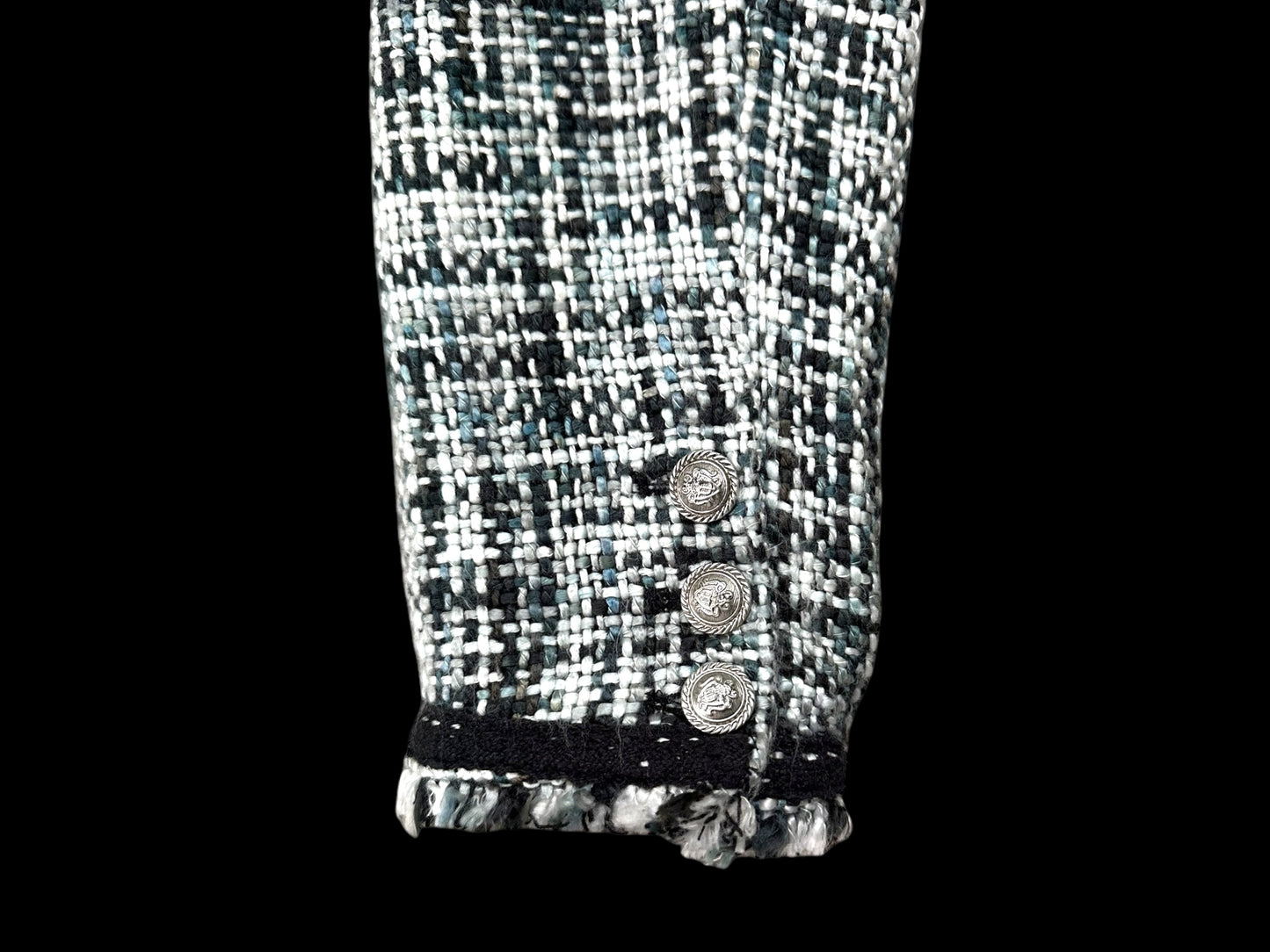Say What? Black and White Tweed Blazer