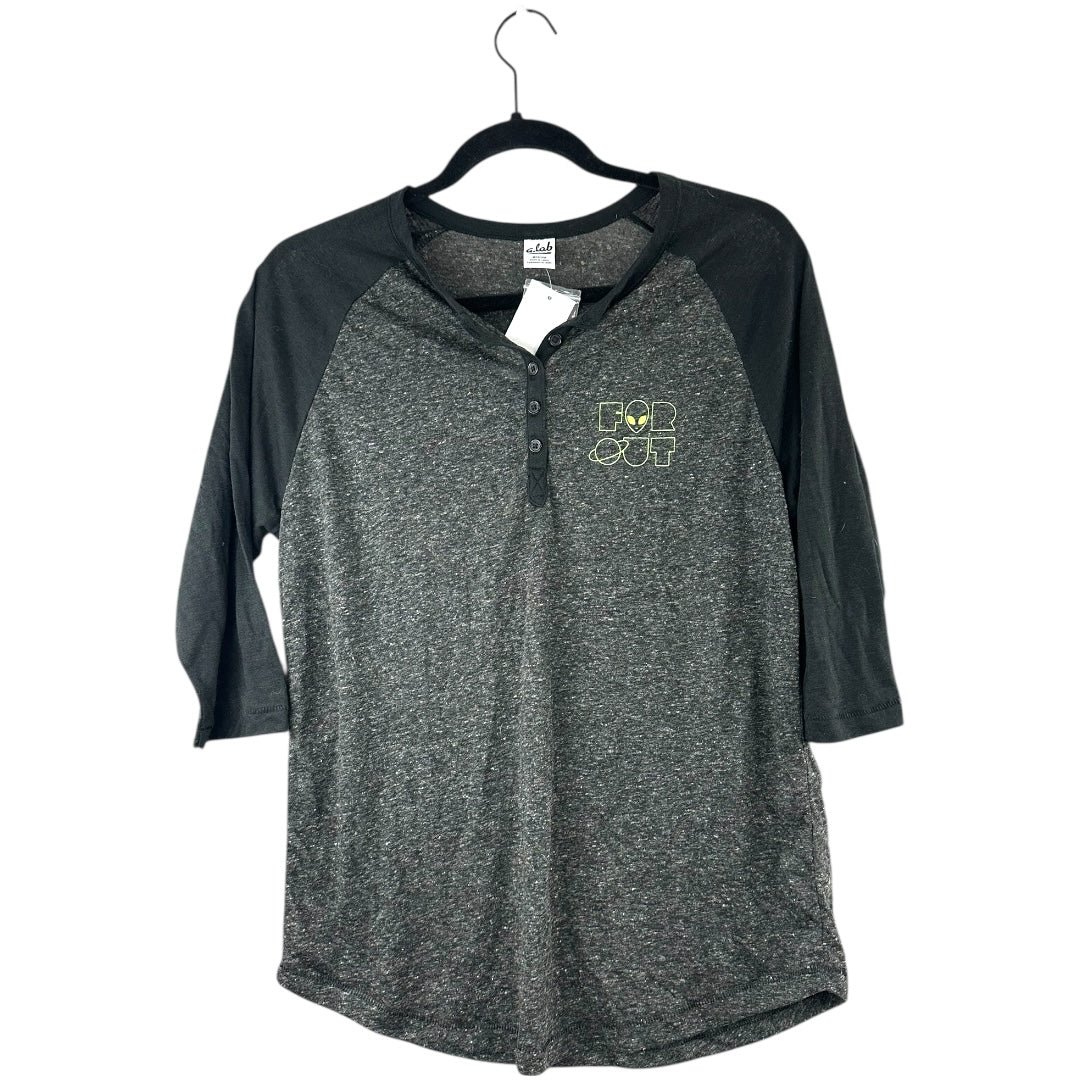 A.Lab by Zumiez Y2K "Far out" Alien Graphic Raglan Tee NWT