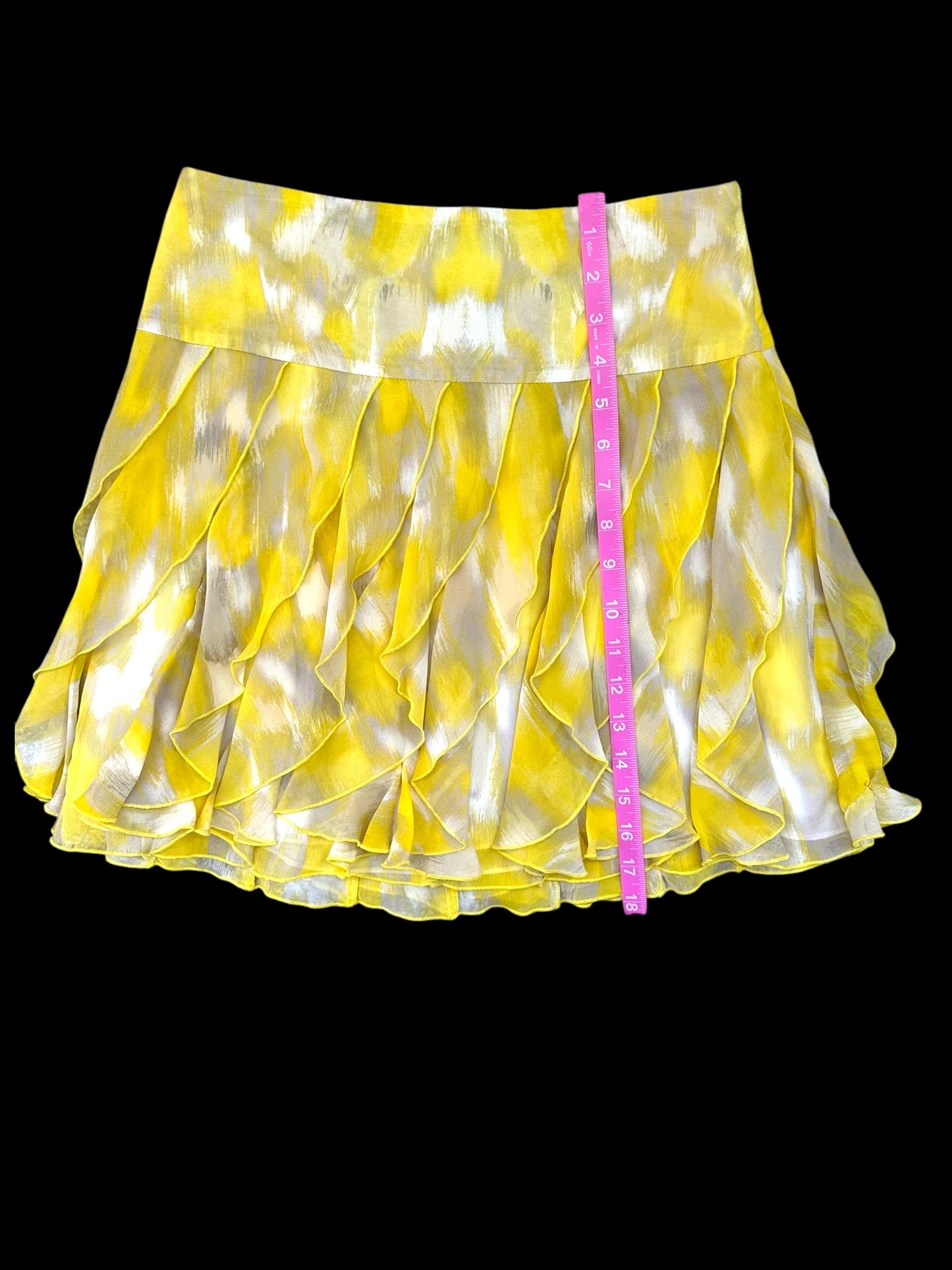 INC International Concepts Women's Yellow Skirt
