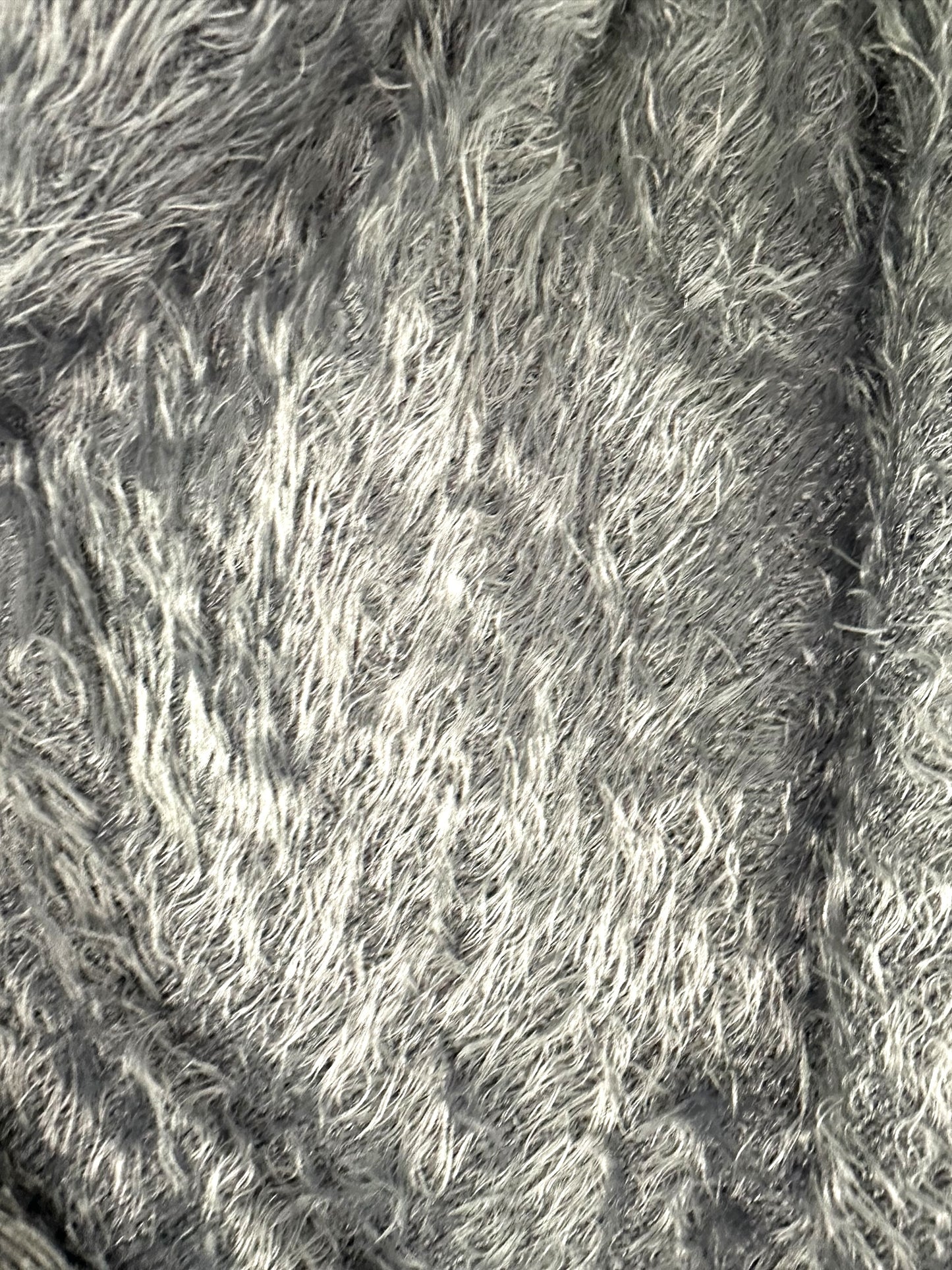 Bobeau Faux Fur Grey Cardigan