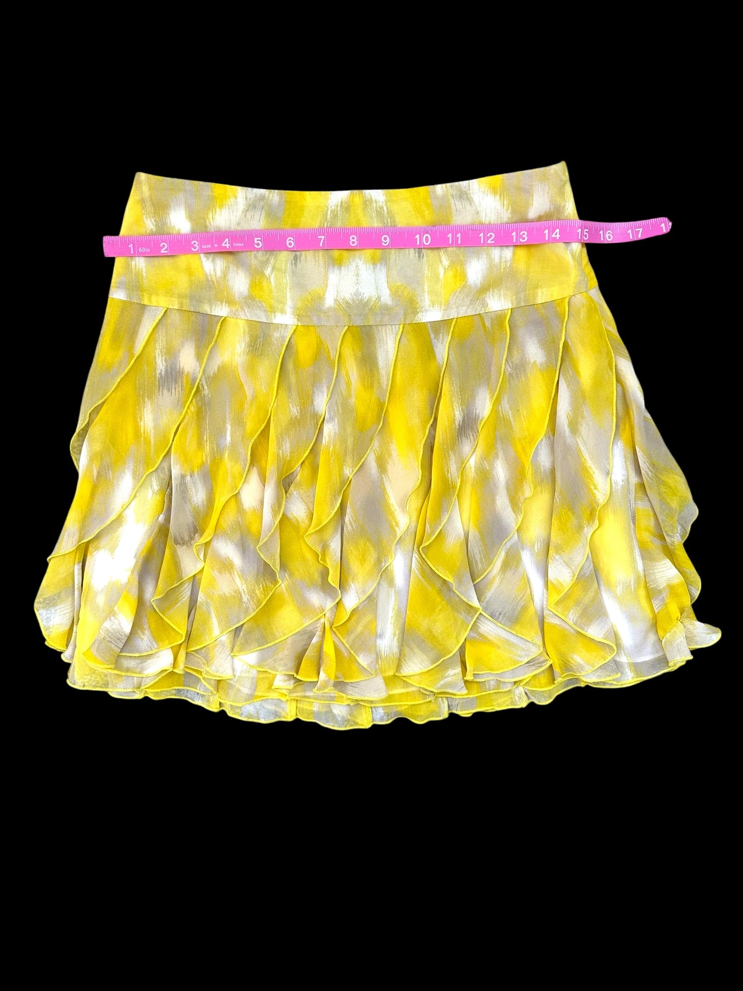 INC International Concepts Women's Yellow Skirt