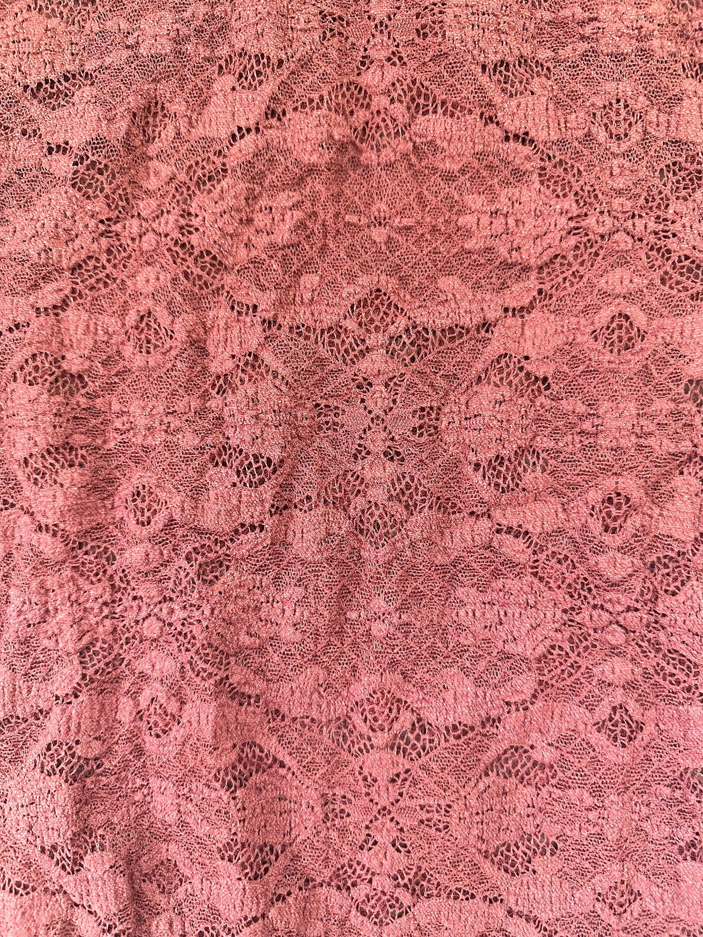 Sheer Lace Mock Neck Sweater
