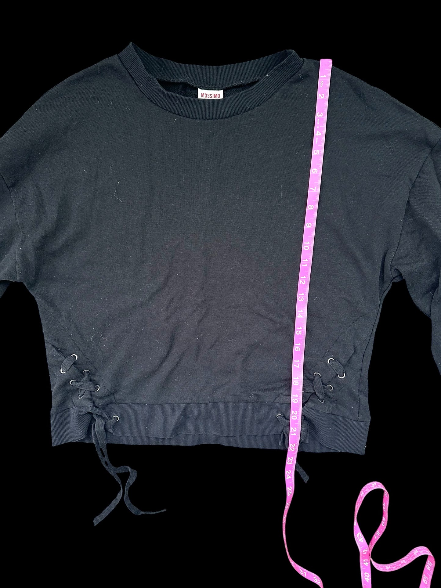 Mossimo Lace Up Crew Neck
