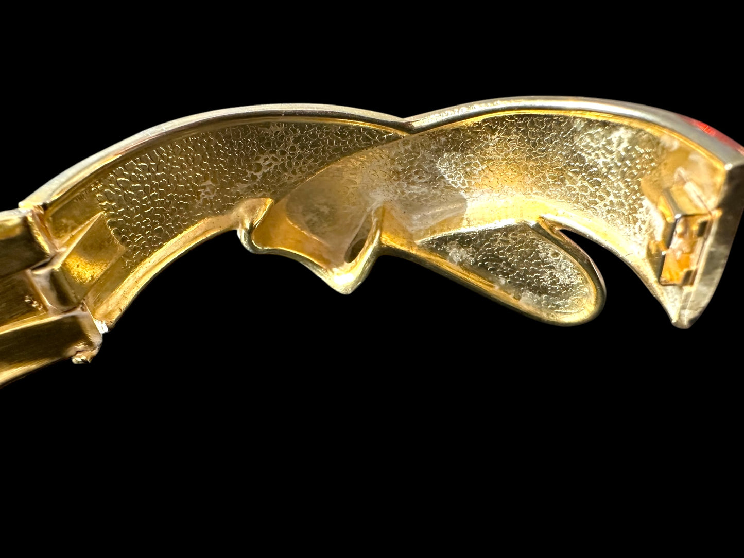 Vintage Gold Hinge Wrap Bracelet