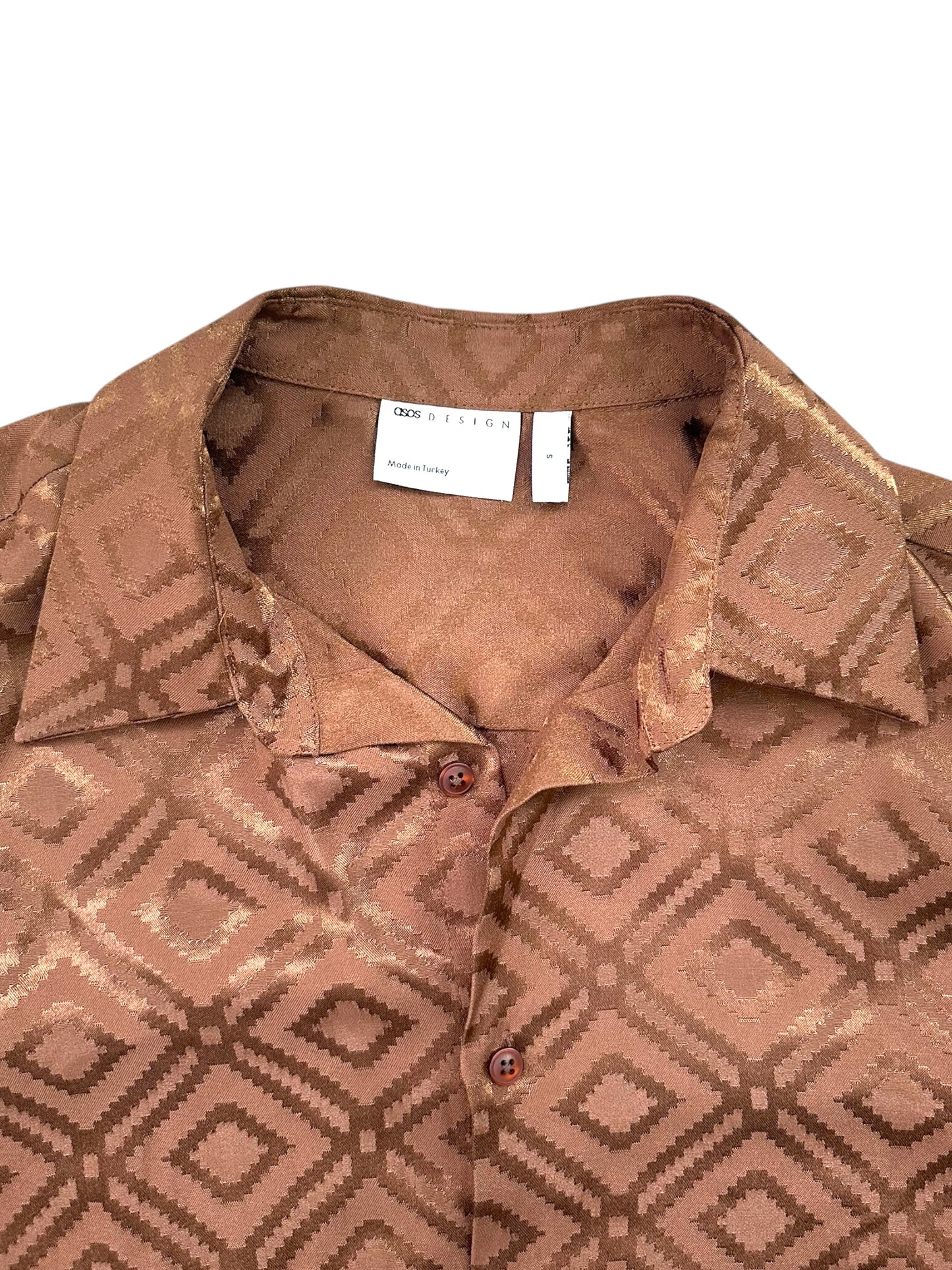 ASOS DESIGN Men's Jacquard Button Down