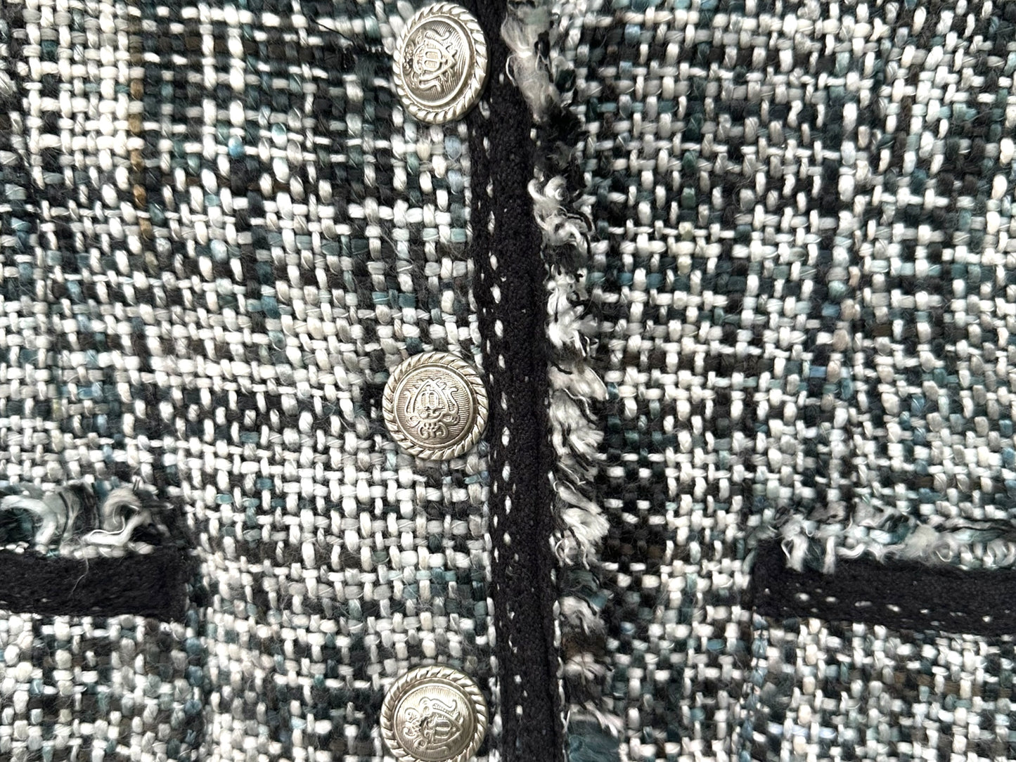 Say What? Black and White Tweed Blazer