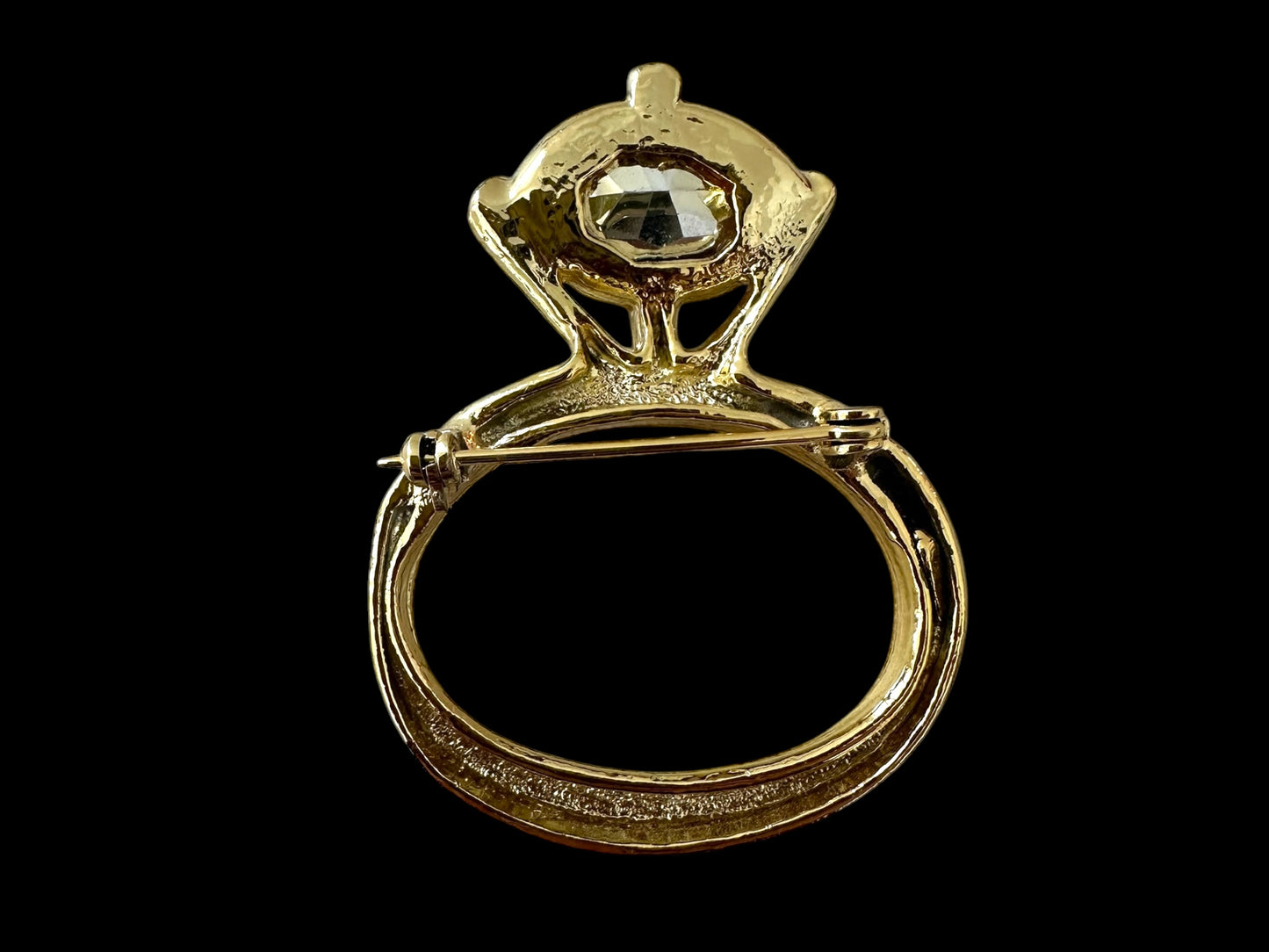 Diamond Ring Brooch