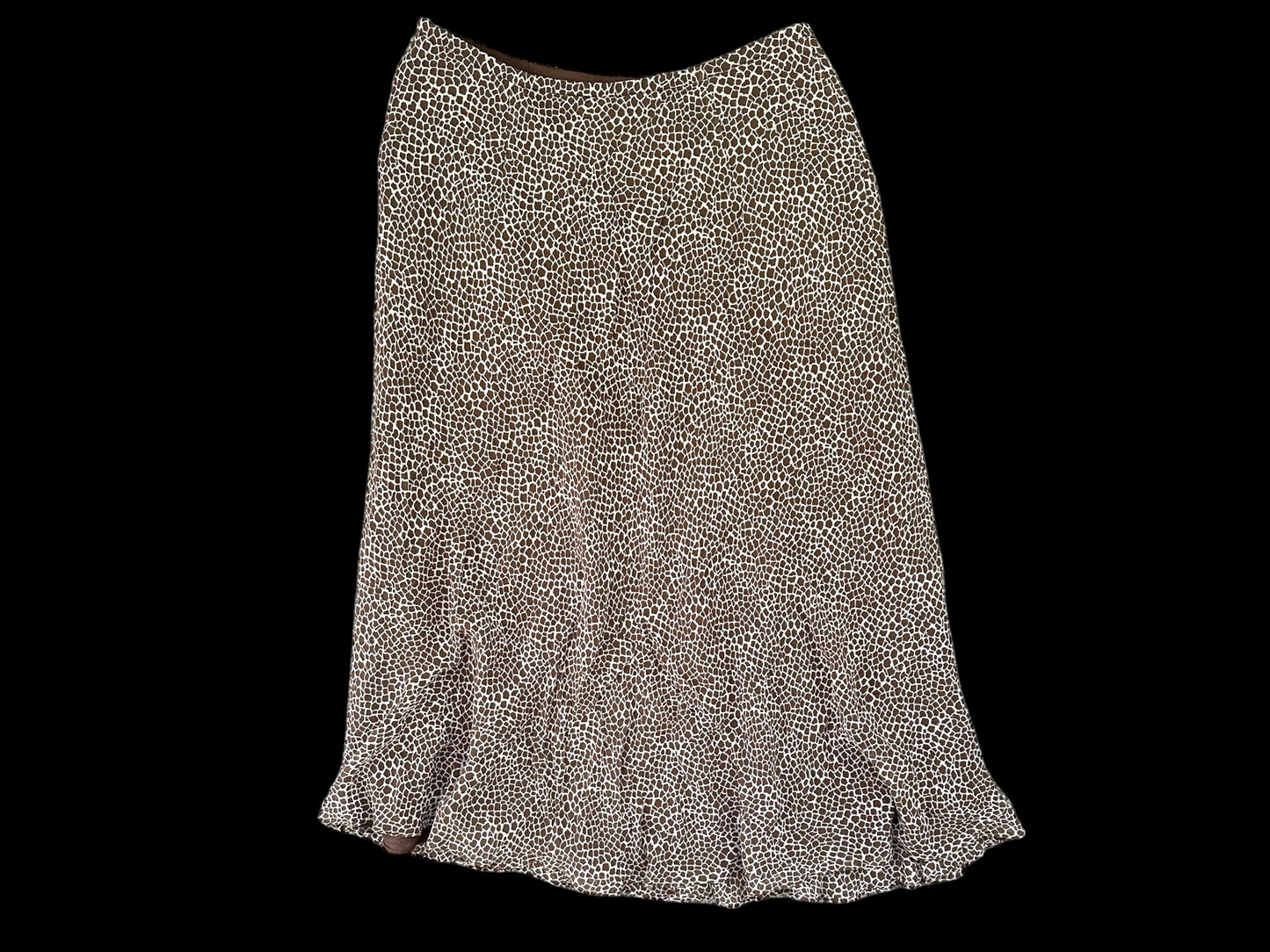 Talbots Animal Print Midi Skirt