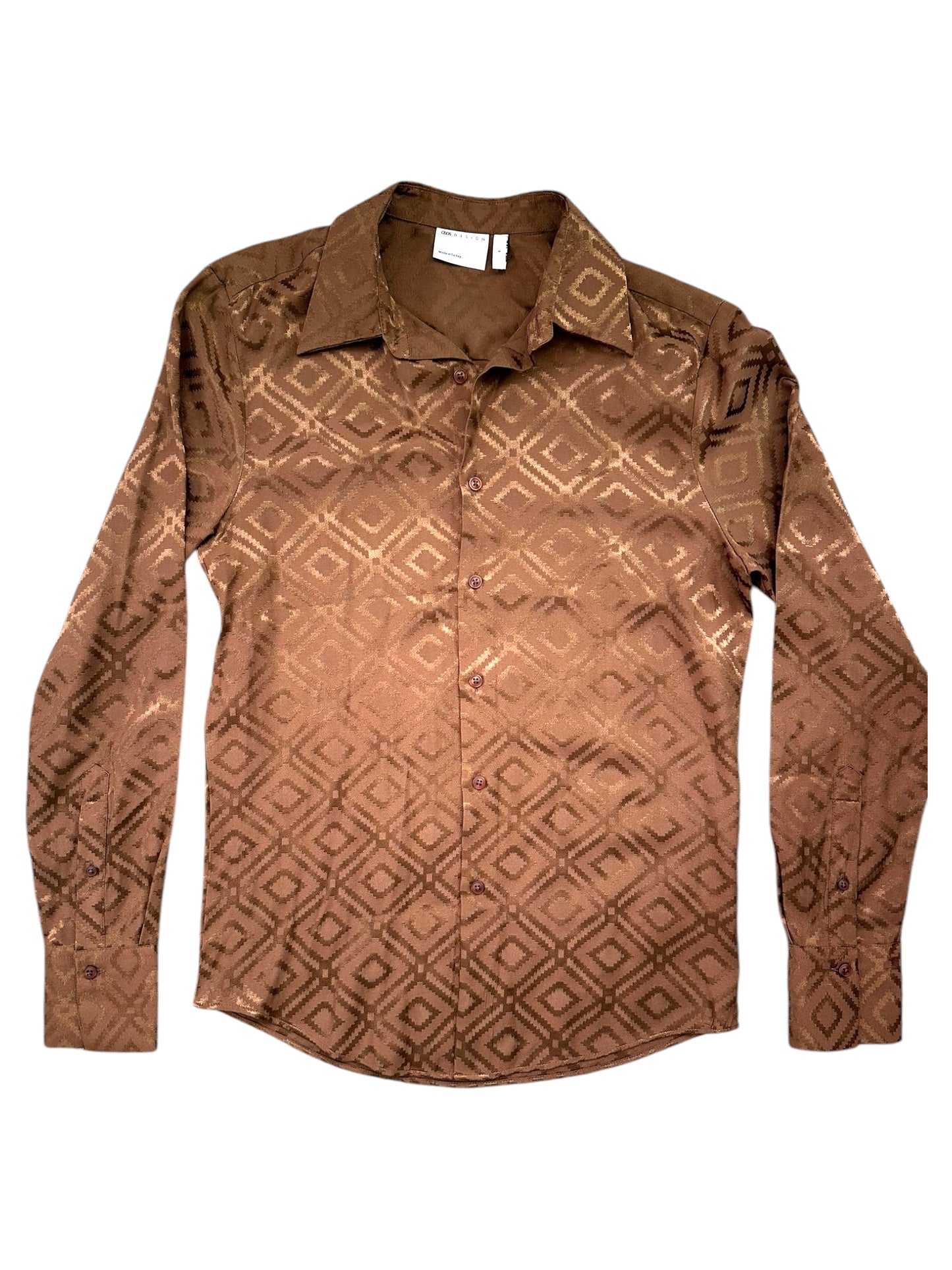 ASOS DESIGN Men's Jacquard Button Down