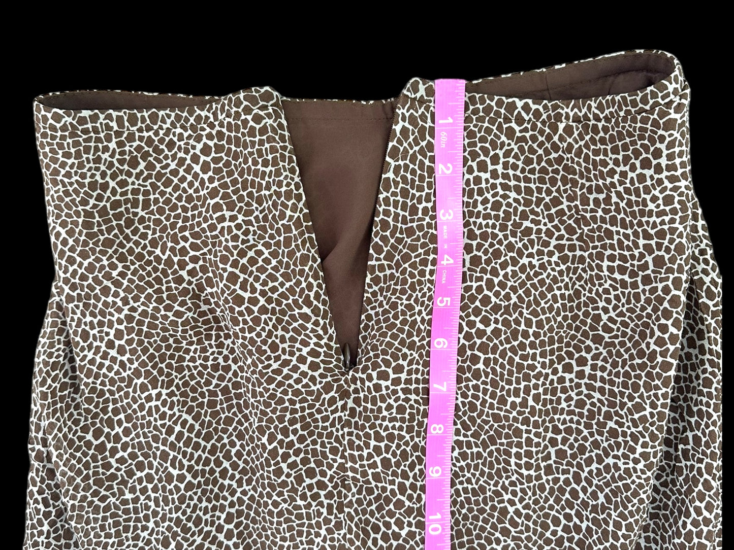 Talbots Animal Print Midi Skirt