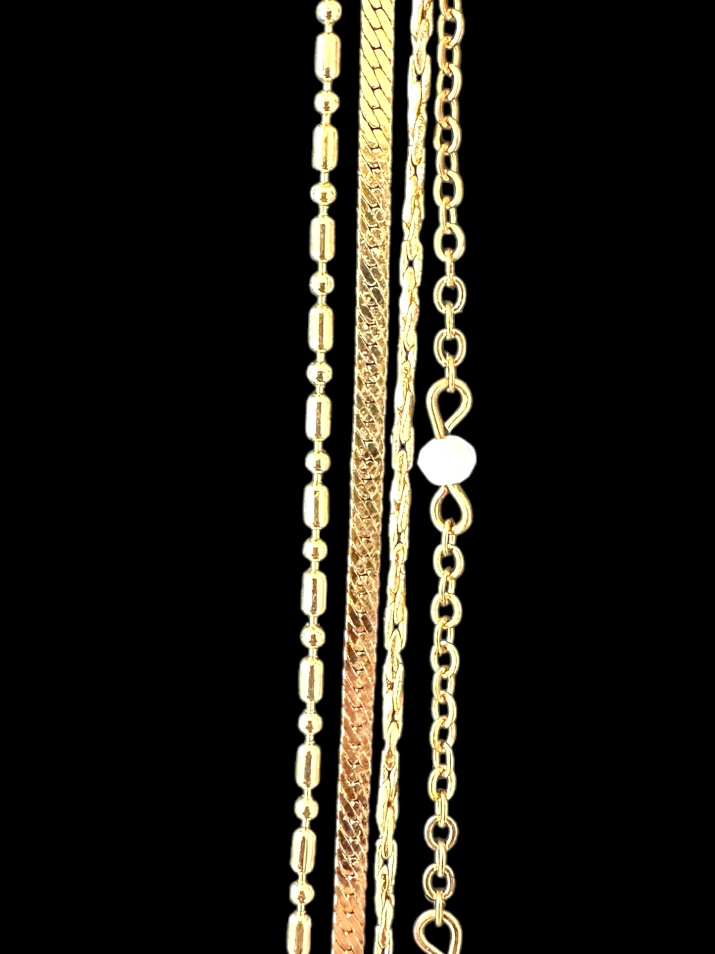 Up-Cycled Multi Metal Chain Bracelet