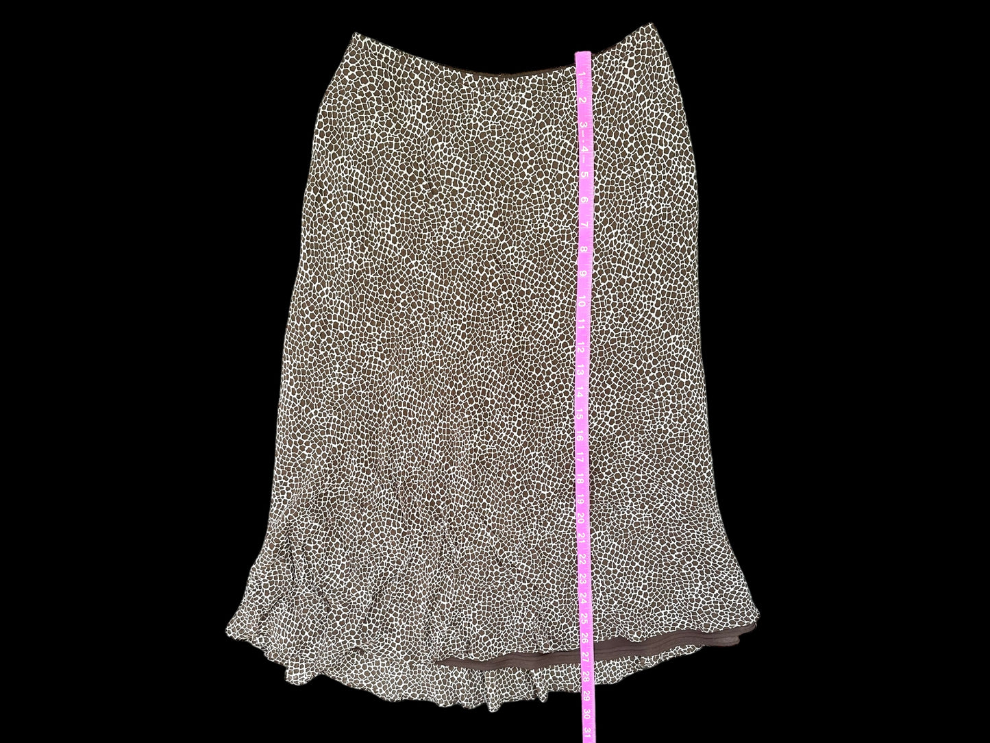 Talbots Animal Print Midi Skirt
