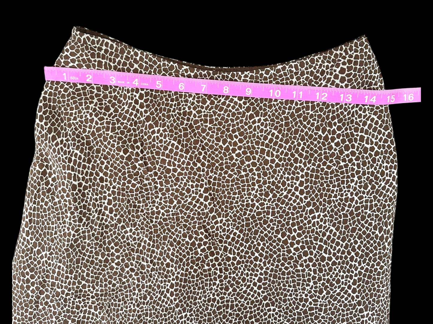 Talbots Animal Print Midi Skirt