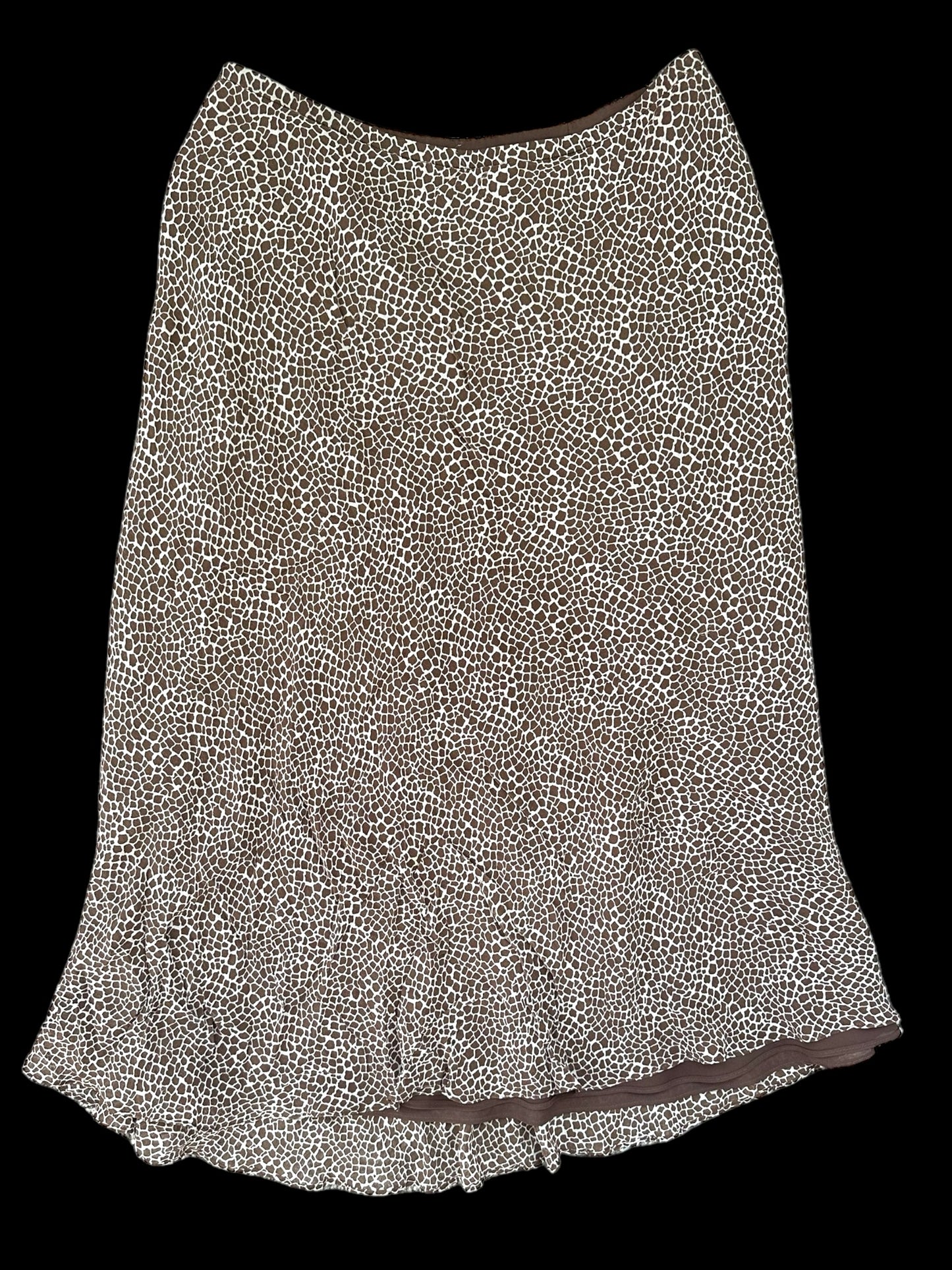 Talbots Animal Print Midi Skirt