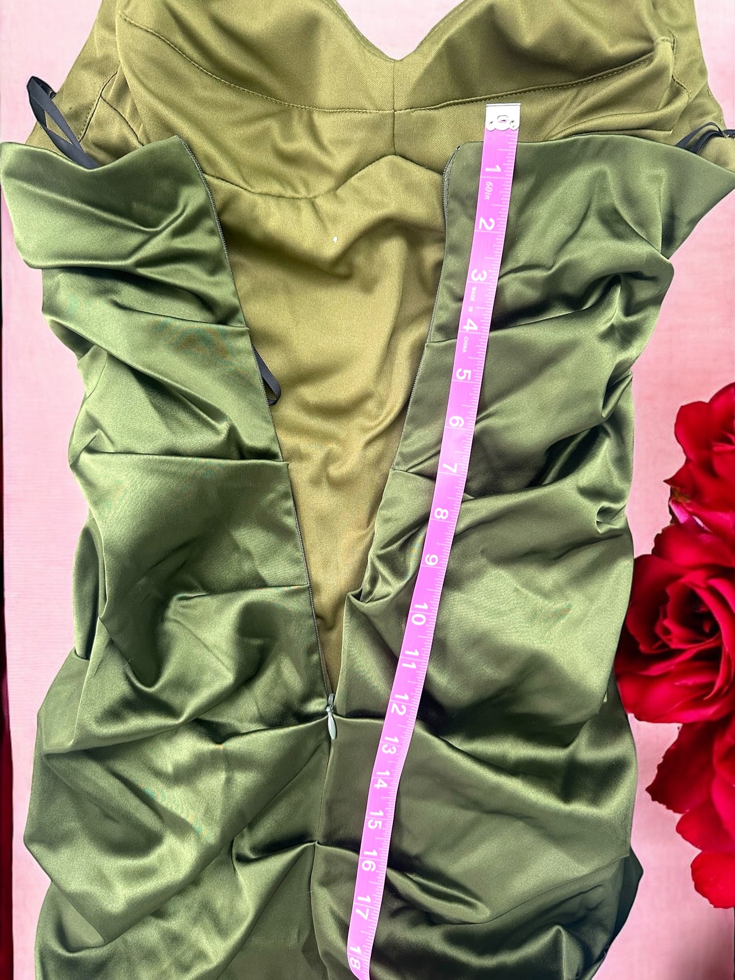 Betsy & Adam Green Halter Dress