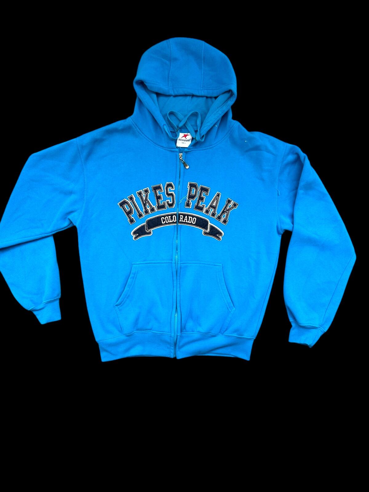 Aramark Pikes Peak Colorado Blue Zip Up Hoodie