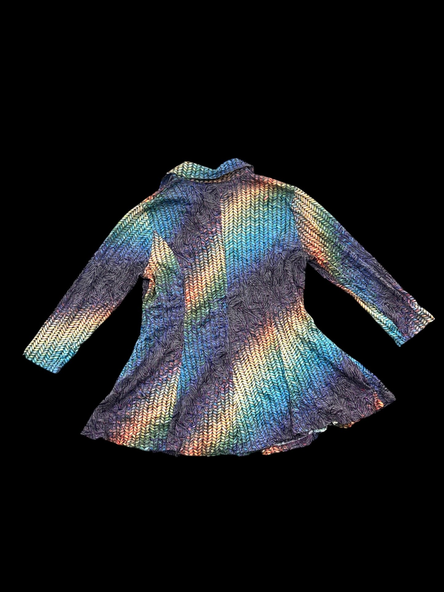 Carine Rainbow Button Down Long Sleeve