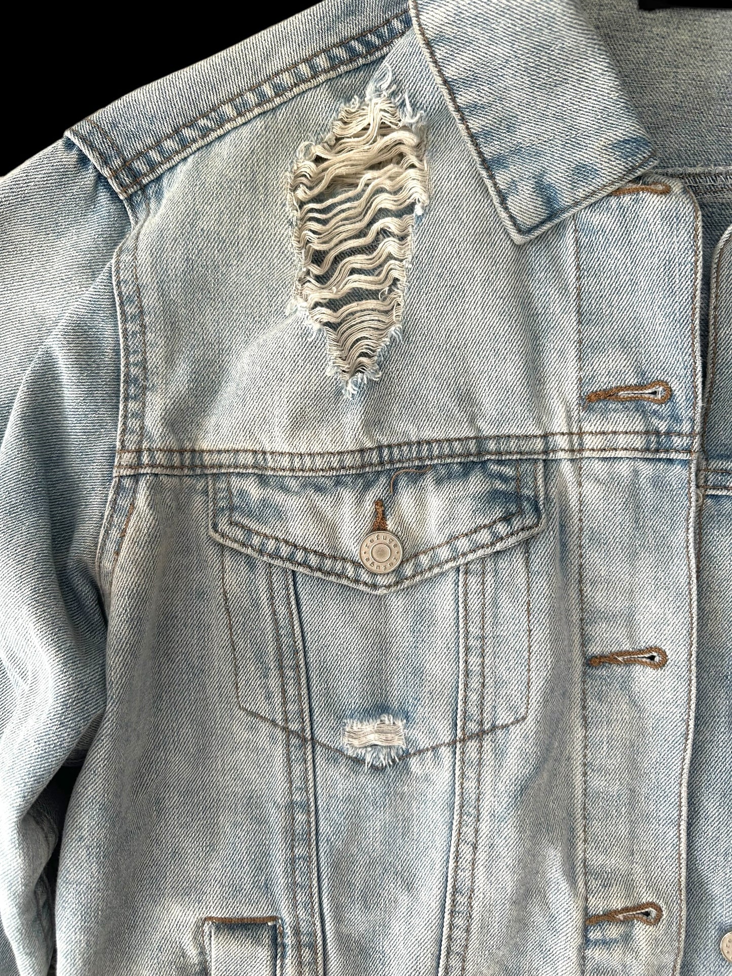 Distressed Denim Jacket