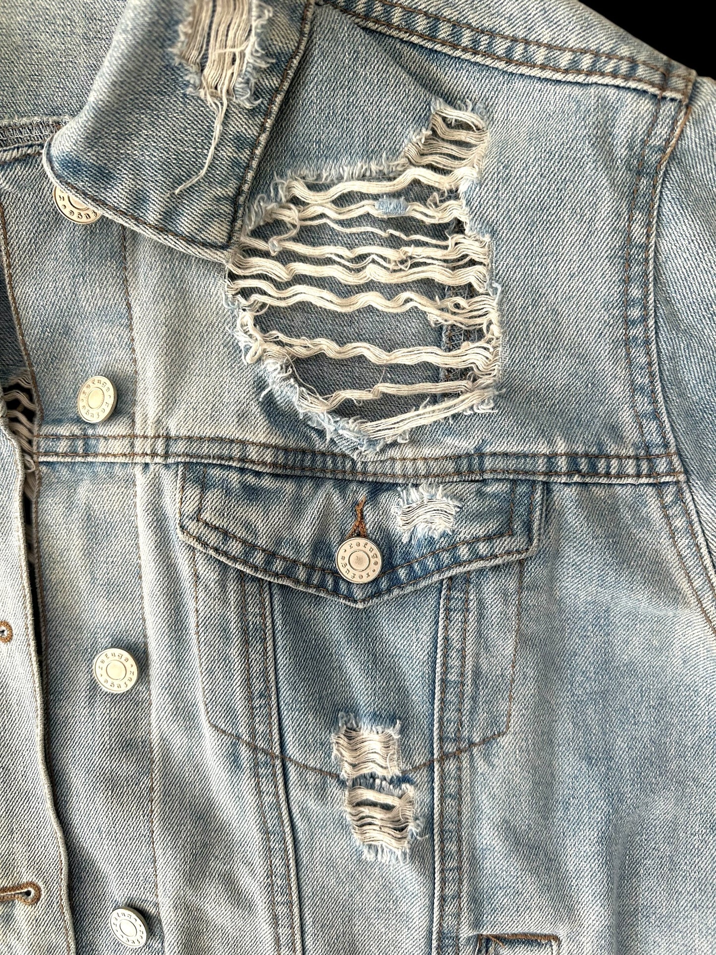 Distressed Denim Jacket