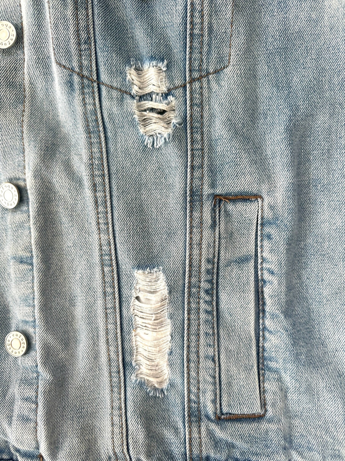 Distressed Denim Jacket
