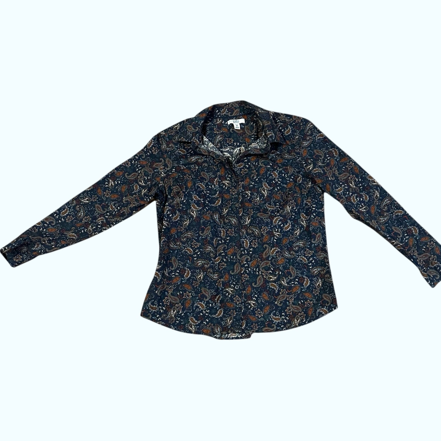 Croft & Barrow Paisley Button Up Shirt