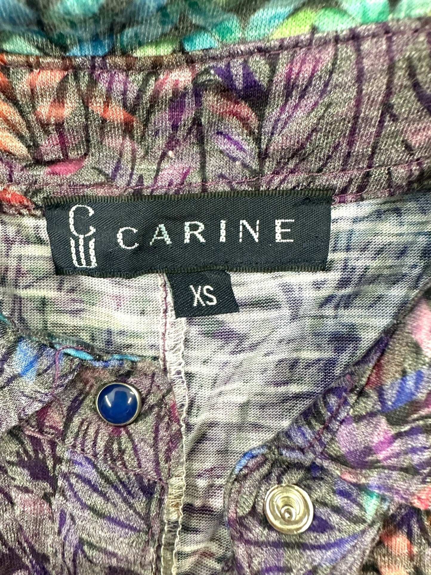 Carine Rainbow Button Down Long Sleeve