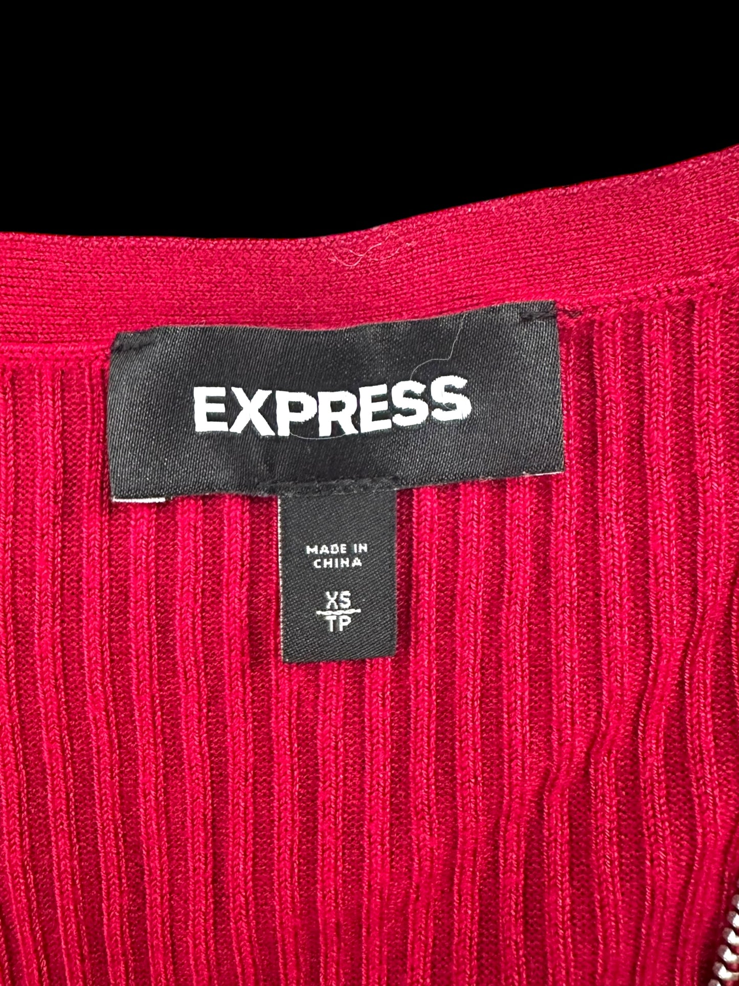 Express Plunging V Zipper Neck