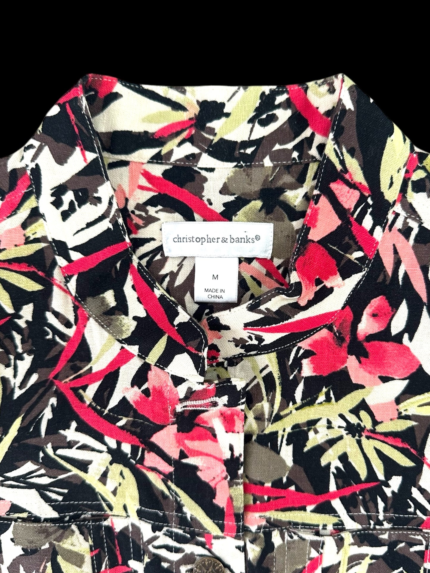 Christopher & Banks Floral Jacket
