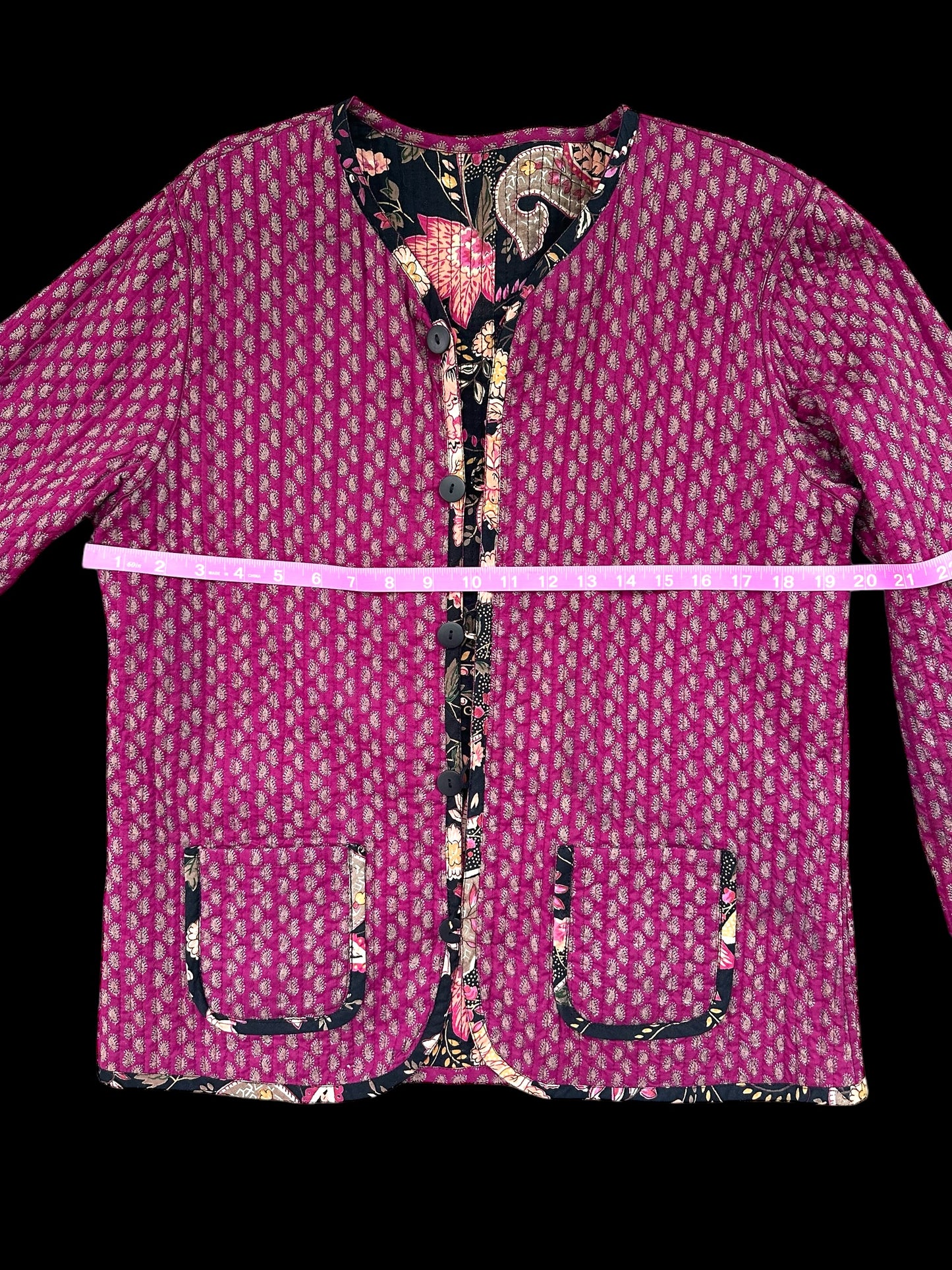 Reversible 80s Paisley Button Up Jacket