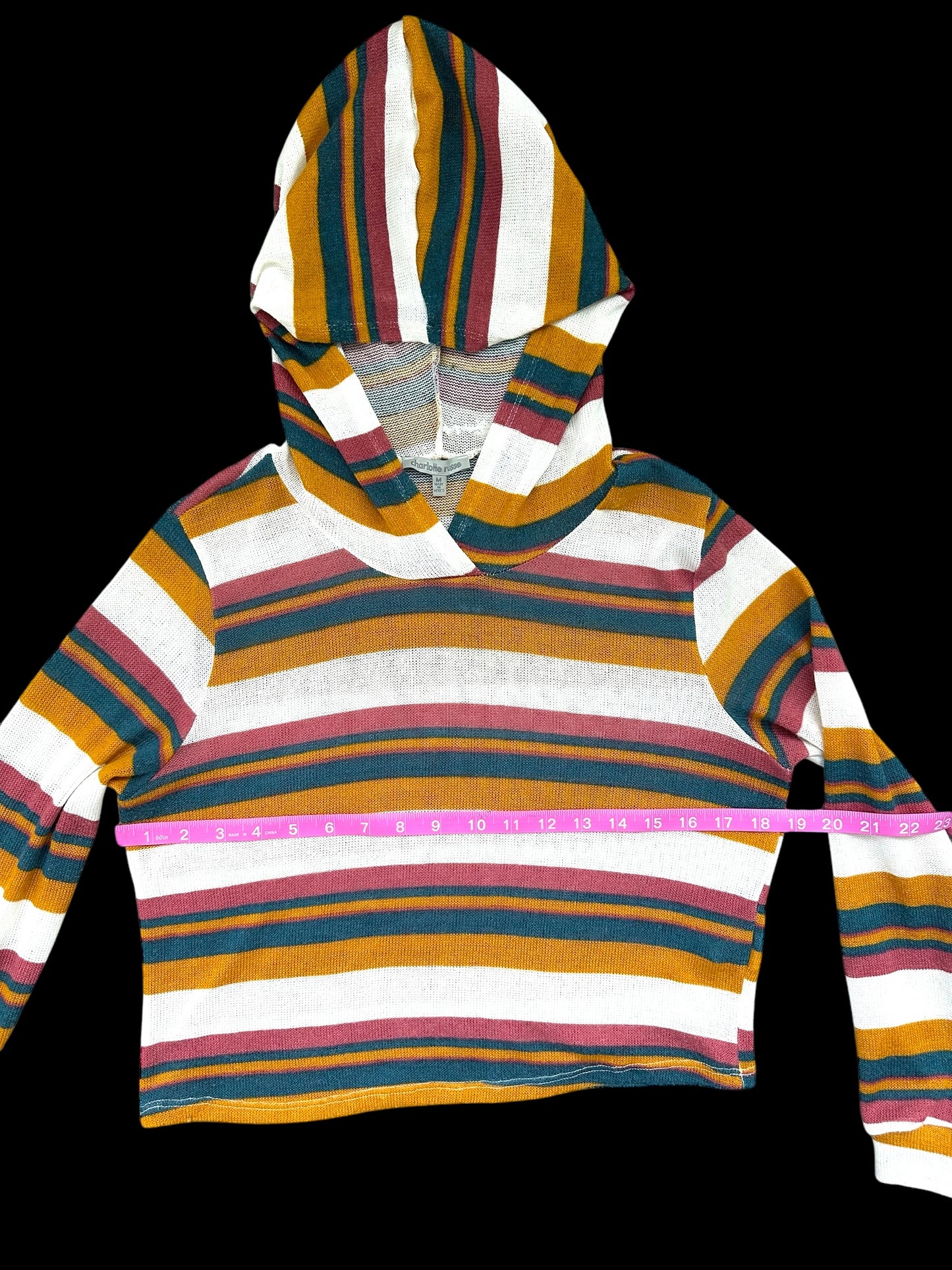 Multicolored Stripe Hoodie