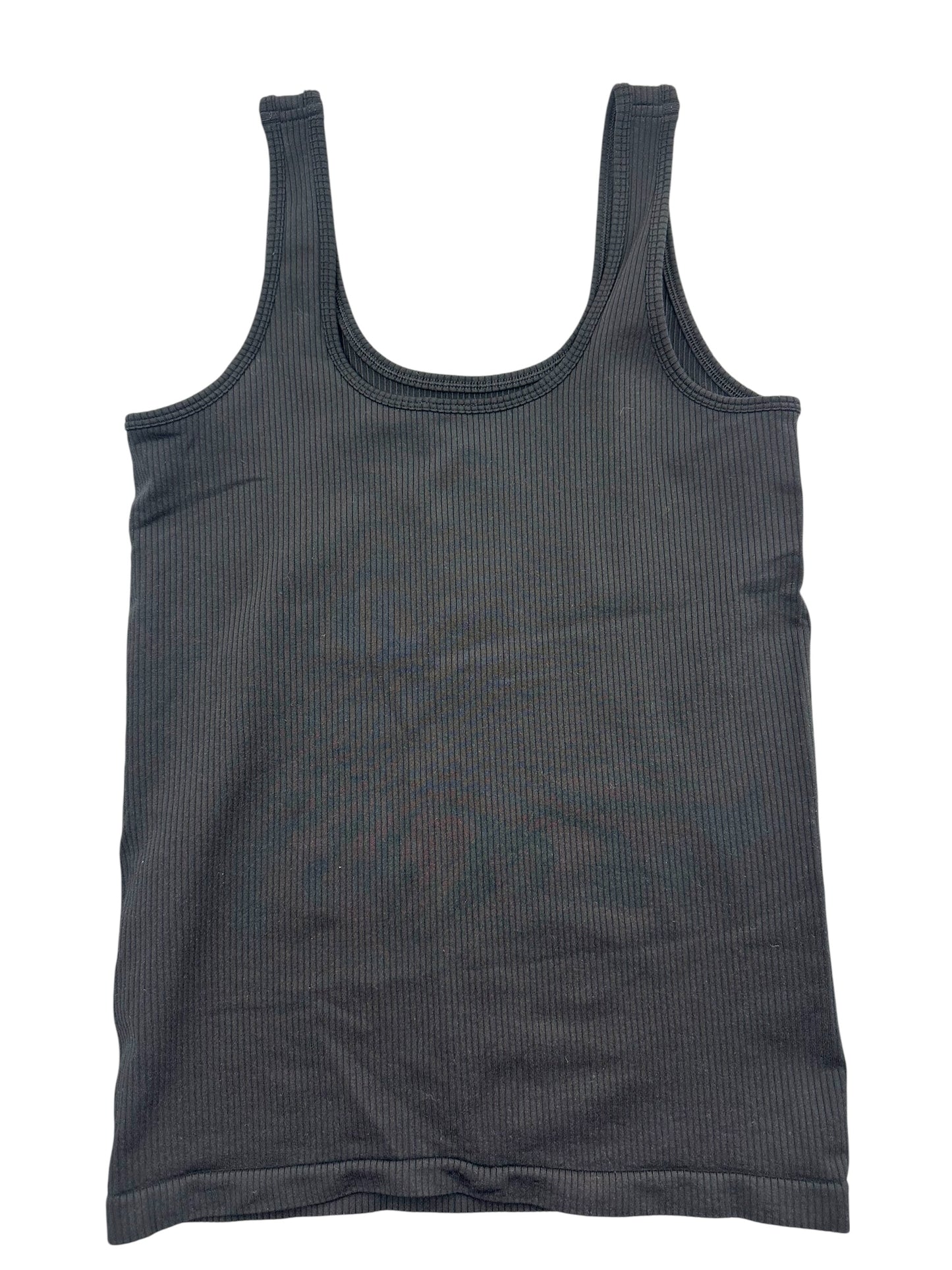 Black Ribbed Tank Top