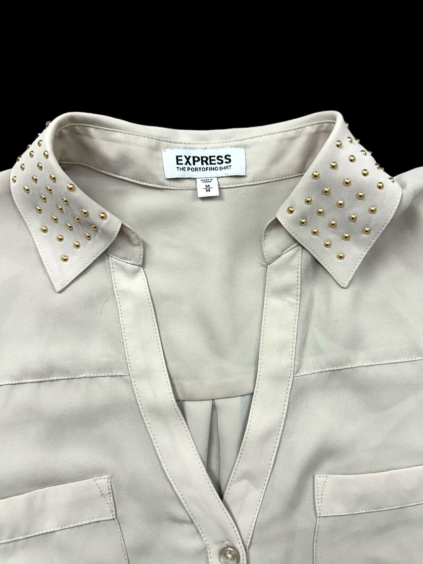 Express Cream Button Up
